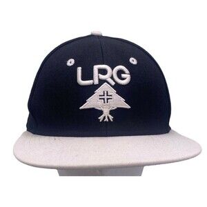 LRG Lifted Research Group Hat Black Grey Tree Logo True Heads Snapback Cap Y2K